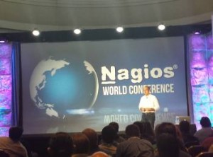 Nagios Founder Ethan galstad presents Nagios Log Server to the audience.