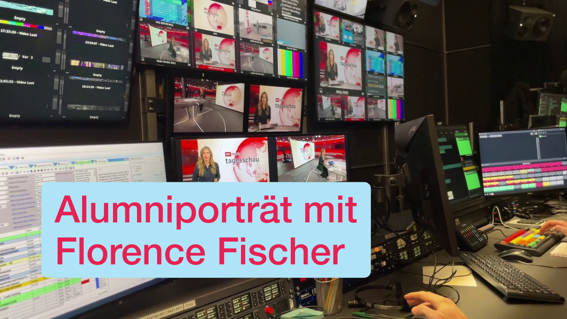 Videoporträt über die Absolventin und SRF Moderatorin Florence Fischer.