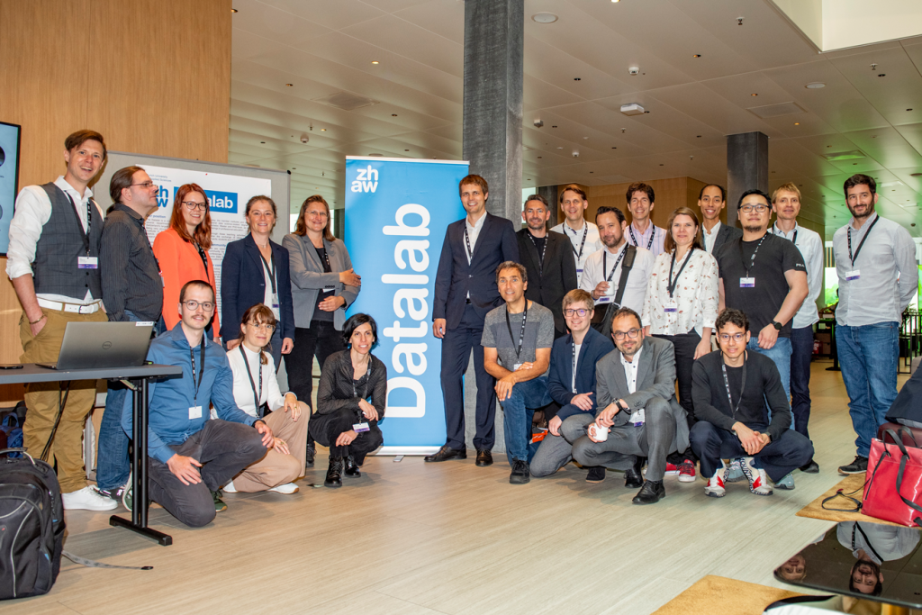 Gruppenfoto vom ZHAW Datalab an der Konferenz.