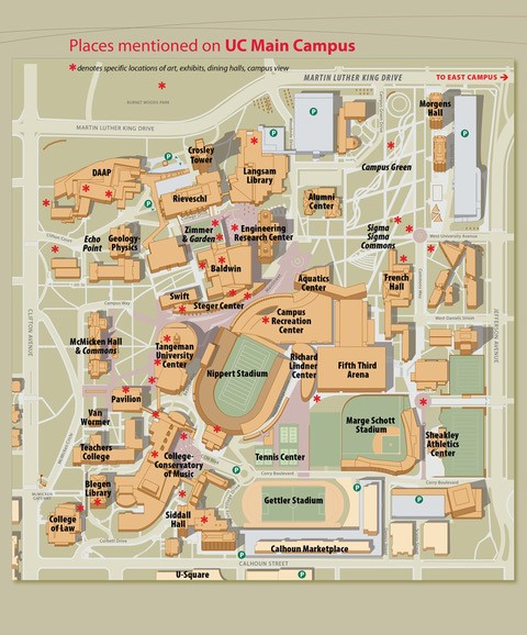 Map of the UC Main Campus