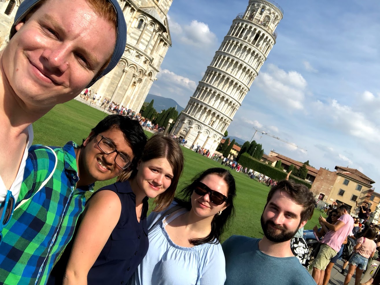 At the Leaning Tower of Pisa