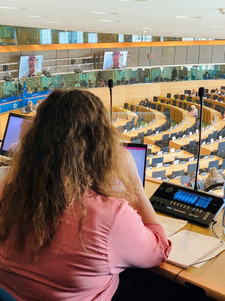 Lena EU-Parlament stumme Kabine, ZHAW Study visit
