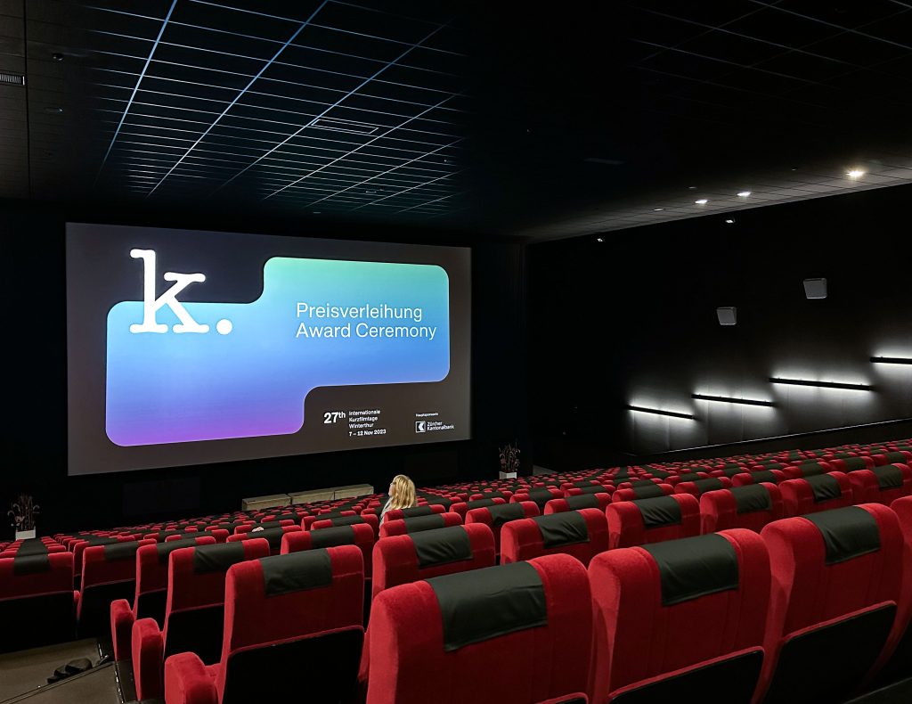 Kinosaal, Preisverleihung Internationale Kurzfilmtage Winterthur 2023