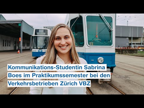 Content kreieren: Sabrina Boes, Studentin Bachelor Kommunikation, im Praktikum bei den VBZ