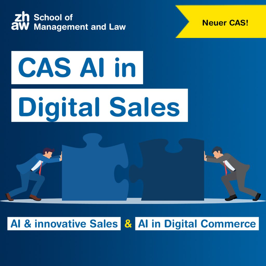 Kombination AI & innovative Sales und AI in Digital Commerce wird zu CAS AI in Digital Sales