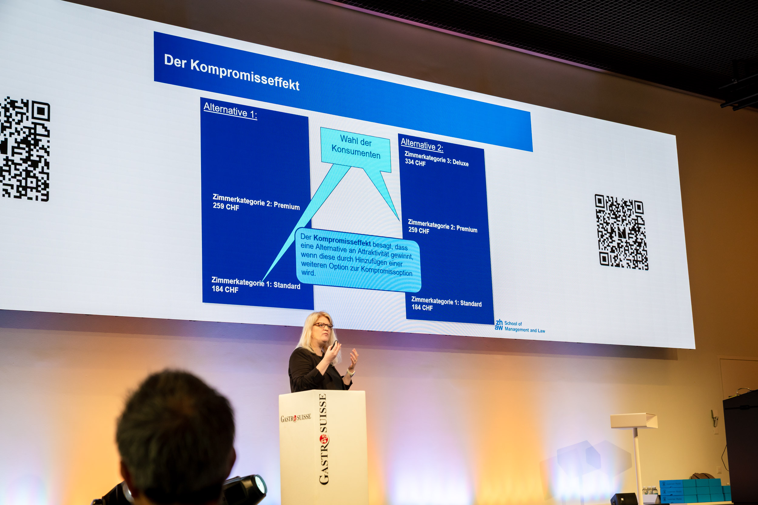 Dr. Nina Heim beim GastroSuisse Innovationstag 2025