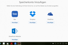 Adobe Reader Speicherkonto