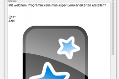 Karteikarte erstellen