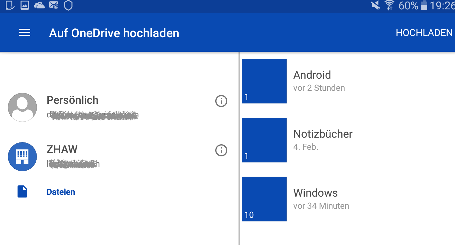 OneDrive und OneDrive for Business