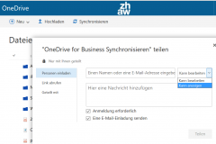 OneDrive Datei freigeben via Web Client
