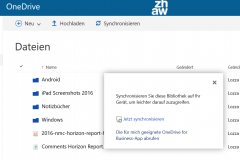 OneDrive for Business Synchronisieren