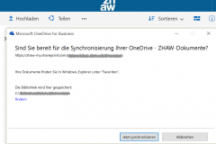 OneDrive for Business synchronisieren