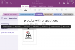 OneNote PDF als Ausdruck einfügen