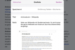 OneNote Webseite einfügen