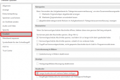 OneNote Einstellung