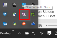 OneNote Schnelle Notiz