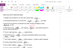 OneNote Arbeitsblätter ausfüllen