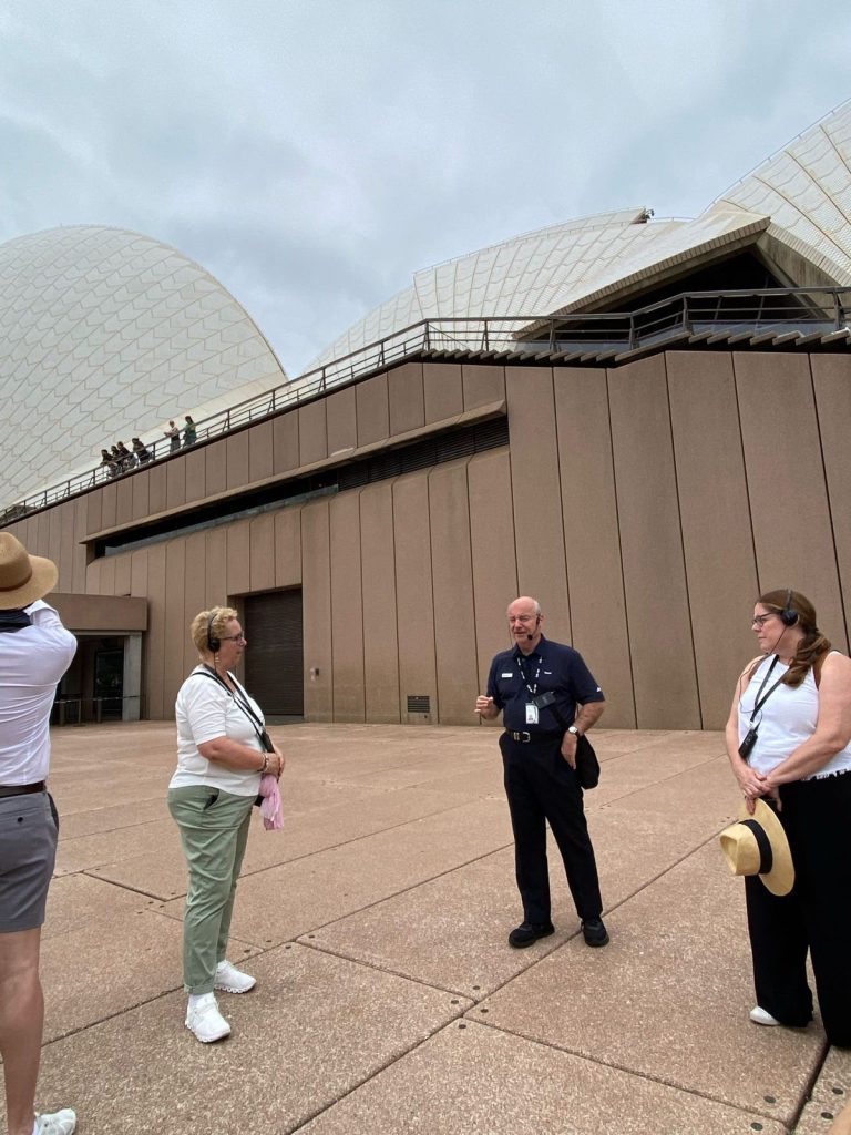 part 2 opera house (our incredible tourguide who is actually also an architect and also worked on the opera house)