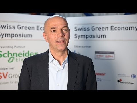 Patrick Camele, CEO SV Group, am Swiss Green Economy Symposium 2014